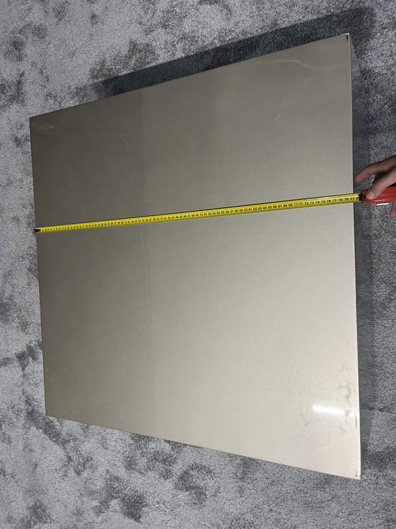 Stoere Metalen Design Salontafel – 80 X 80 X 40 Cm (photo 9 of 10)