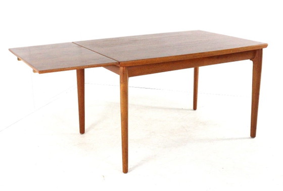 Vintage Danish rectangular extendable teak dining table – Wood (photo 12 of 18)