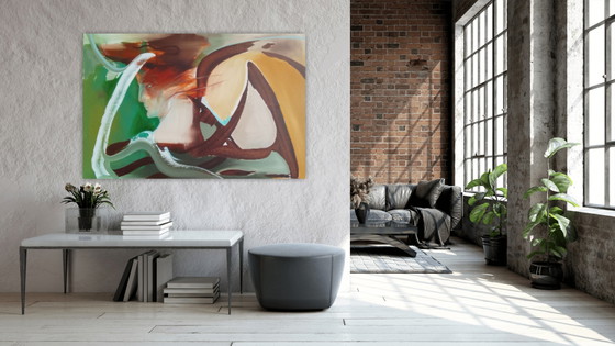 Acrylic painting #hermes 150x100cm – joart, Paintings & Drawings, Canvas (photo 8 of 15)