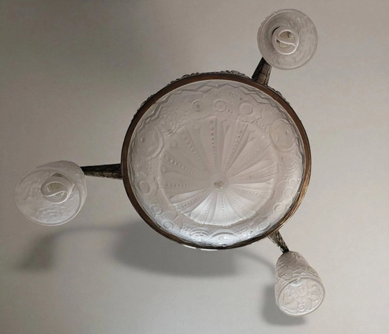 Art Deco Kronleuchter von Muller Frères Lunéville, 1930 – Crystal, Glass (photo 6 of 18)