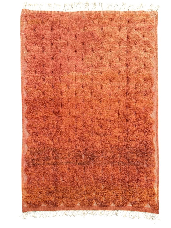 Image 1 of Moroccan Orange Modern New Wool Rug