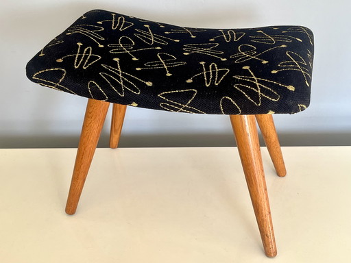 Vintage Mid - Century Dutch Footstool.