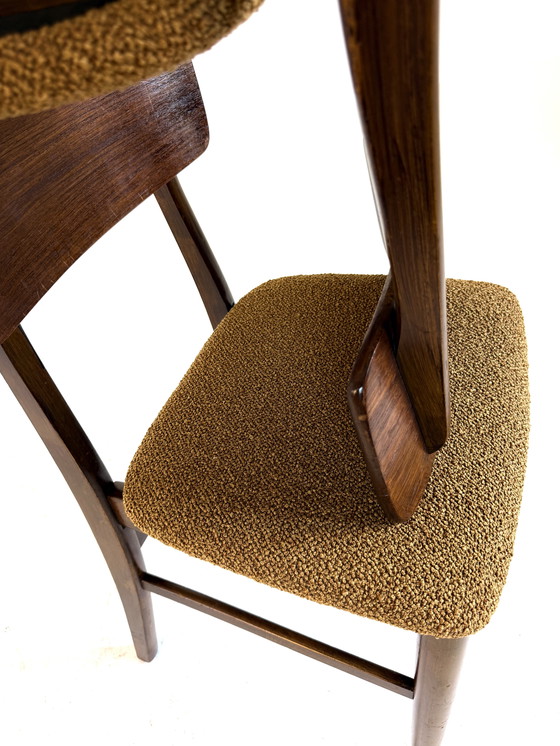 Image 1 of 8 sedie da pranzo vintage restaurate, Farstrup Møbler anni '60