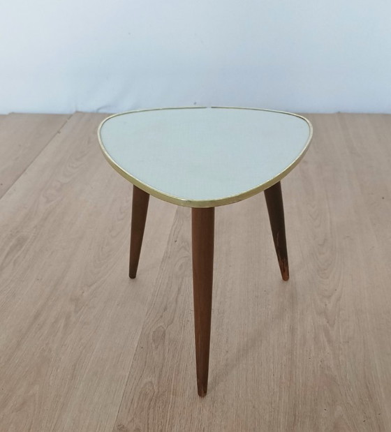 Vijftiger Jaren Plantentafeltje – Plastic, Wood (photo 4 of 7)