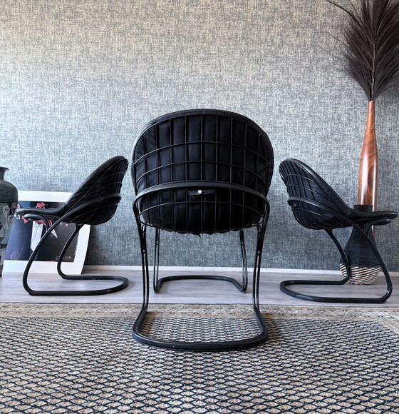 Image 1 of 4x Pascale Dining Chairs by Gastone Rinaldi for Thema, 1970s