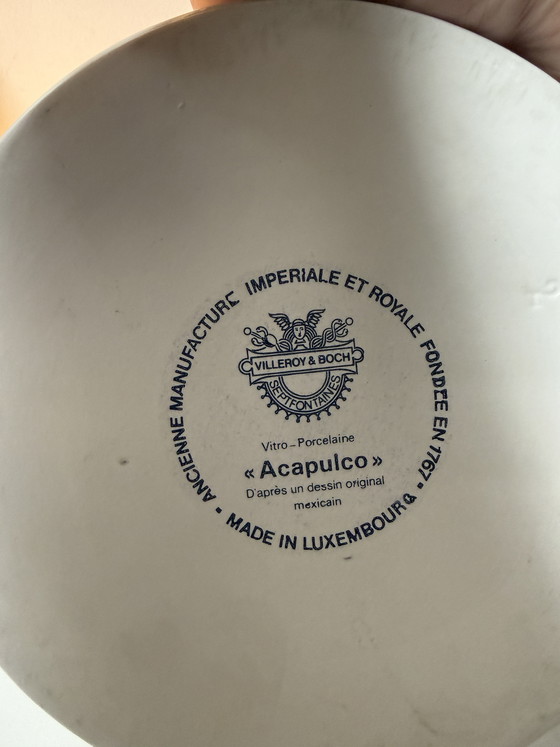 Image 1 of Piatto piccolo con coperchio Villeroy & Boch Acapulco – vintage anni '70 – design retrò