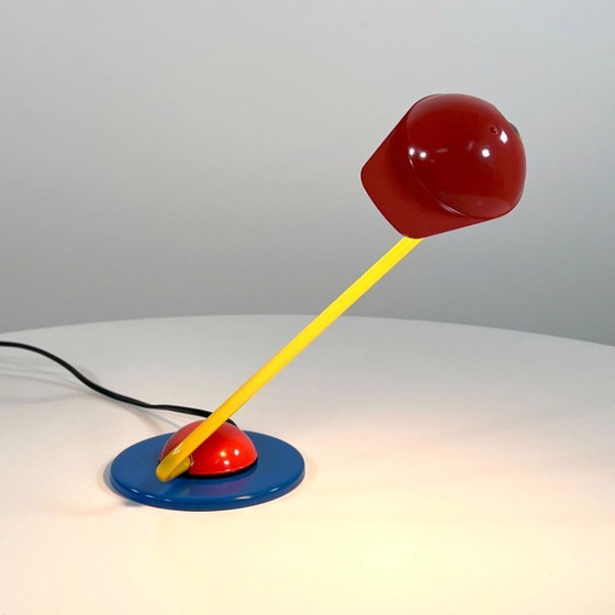 Image 1 of Lampada da tavolo postmoderna tricolore di Hema, anni '80