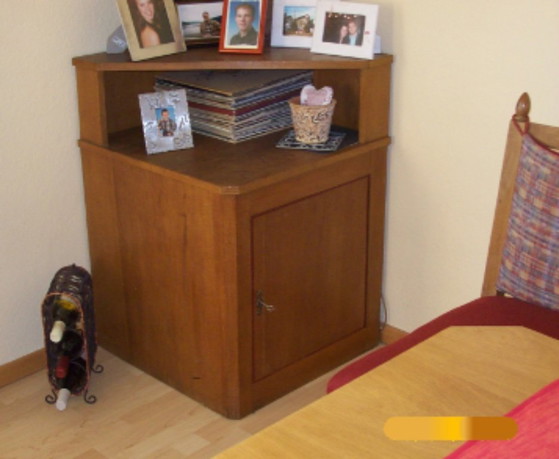 Unique oak dining room – Dining set, Metal, Textile (photo 5 of 5)