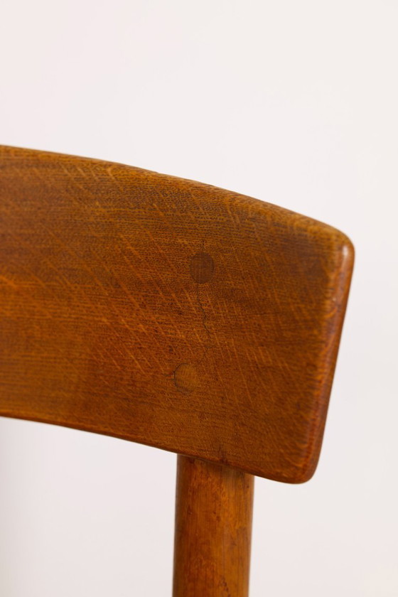 Image 1 of Set di 6 sedie da pranzo in rovere 'j39' di Borge Mogensen, anni '60