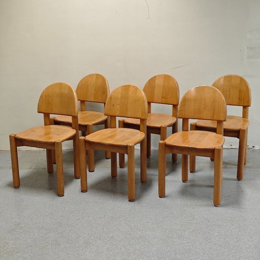 Vintage Rainer Daumiller eetkamer stoelen