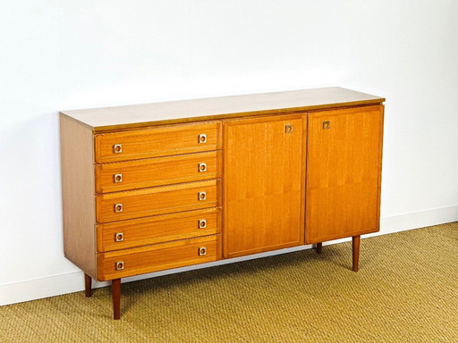 Credenza vintage in teak scandinavo, 1960