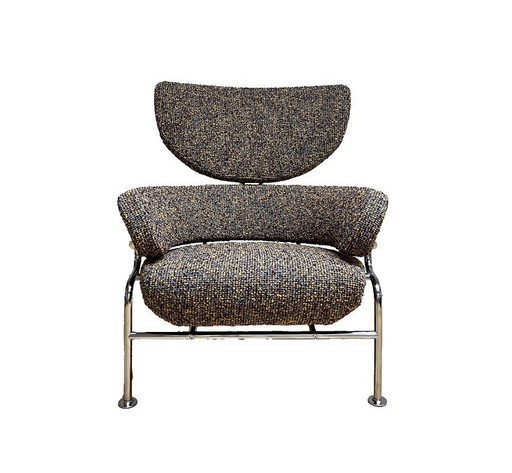 Cassina | 836 tre pezzi Poltrona lounge con struttura cromata