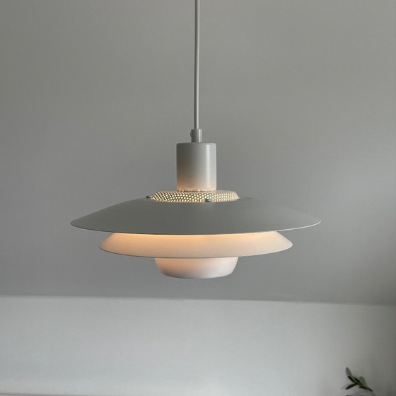 Image 1 of Jeka vintage Deens design LAMP witte schalenlamp Mid Century