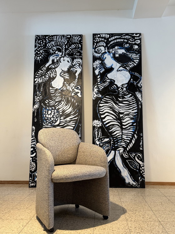 Image 1 of Chaises de salle à manger Leolux Vynn NEUVES