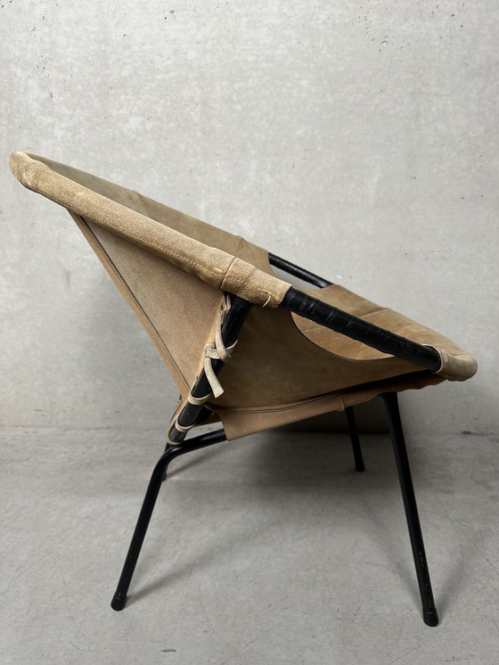 Image 1 of 2x Vintage Ballonstoelen - Lusch Erzeugnis - 1960’s