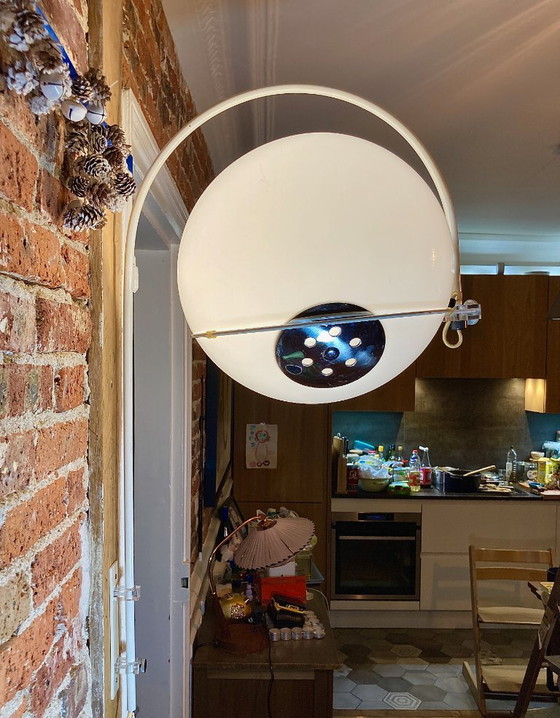 Image 1 of Grande lampada da parete ad arco Dijkstra in acciaio e acrilico