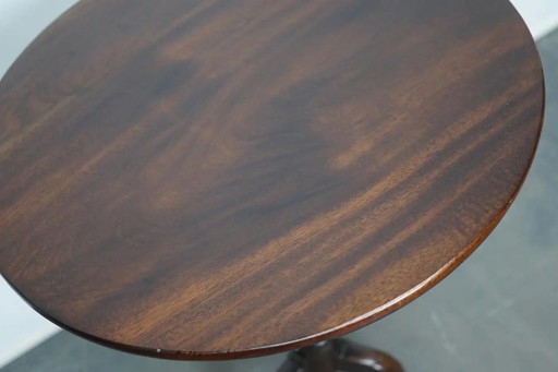 Mesa de vino victoriana de caoba del siglo XIX