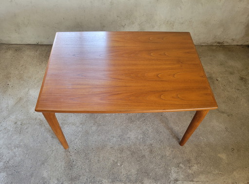 Table de salle à manger extensible en teck par Grete Jalk pour Glostrup
