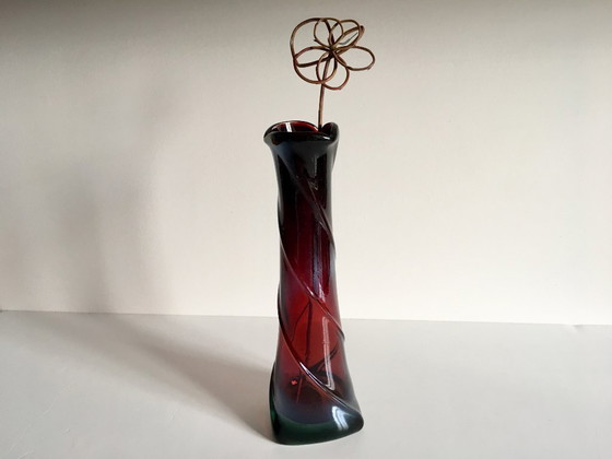 Image 1 of Modernist ART DECO Crystal VASE