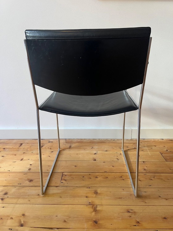 4 sillas Arnold Merckx DLA/DSA para Arco – Sillas de comedor, Leather, Metal (photo 5 of 10)