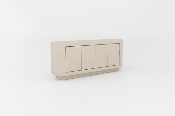 Image 1 of Contemporary Plaster Sideboard with Walnut interior Mortex