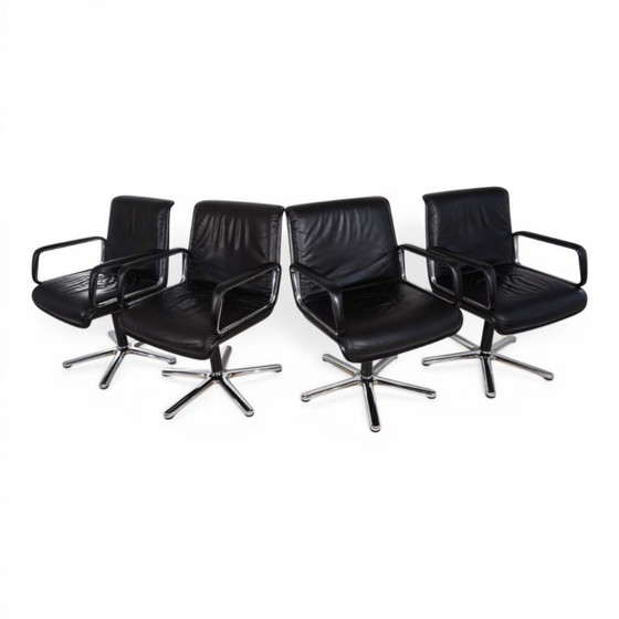 Image 1 of Ensemble de 4 chaises pivotantes Wilkhahn Delta par Delta Design, 1970