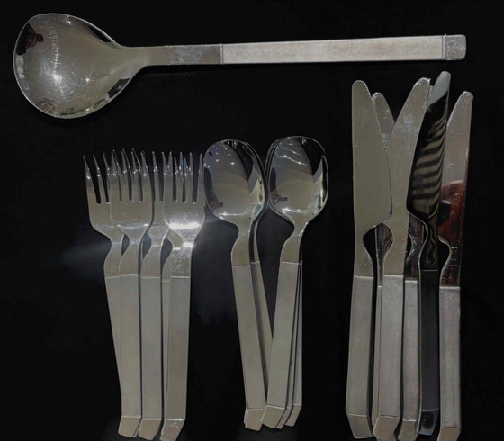 Image 1 of Couverts acier inoxydable design Javier Mariscal 20 pieces