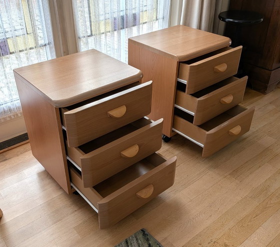 2x Comodini vintage, Vroomshoop Meubelen, Metallo, Plastica, Beige (foto 3 di 17)