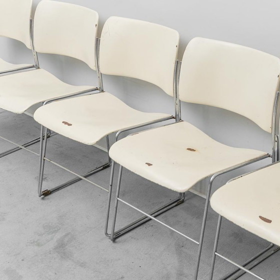 Image 1 of SET DI 6 SEDIE ROWLAND GF 40/4, DESIGN VINTAGE ANNI '60, ANTIQUARIATO MODERNO