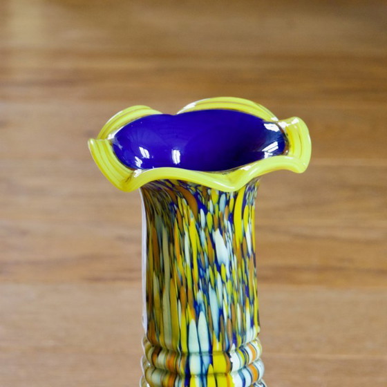 Image 1 of Murano vaas in mondgeblazen glas, uniek stuk