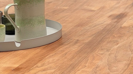 Image 1 of Arco Table | Pure Solid PM 240x105 | Walnut clear oil | Stainless steel legs