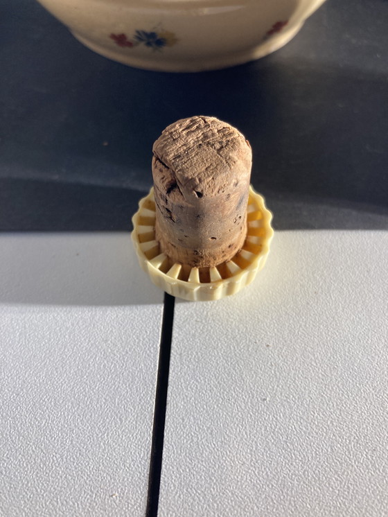 Image 1 of Likörset aus den 1960er Jahren: Flasche und 6 Porzellangläser