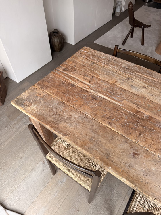 Antique Style Solid Wood Table With Rustic Chinese/Asian Character – Dining tables (photo 3 of 5)