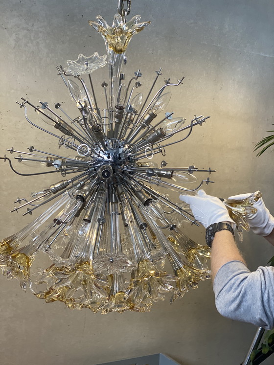 Image 1 of Lampadario XL Vintage Venini "Esprit" (prima edizione) - Toni Zuccheri