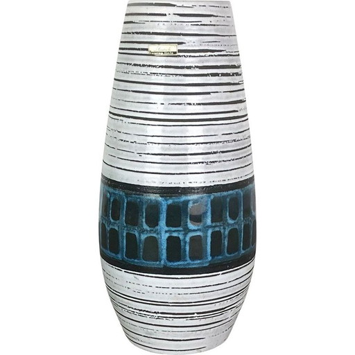 Grand vase vintage en lave grasse de Scheurich Allemagne 1970