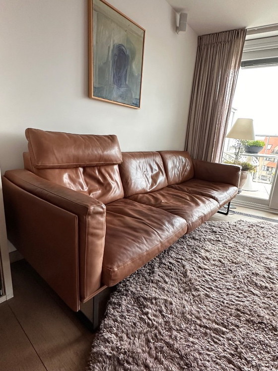 Image 1 of Cassina 3-Seater Sofa Aniline Leather Piero Lissoni