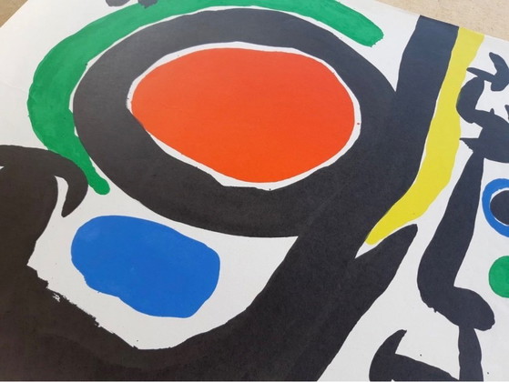 Image 1 of Vintage Mirò tentoonstellingsposter van Galerie Maeght, offset en lithografie, 1968