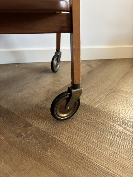 Image 1 of Vintage Scandinavische Opklapbare Serveerwagen Jaren 60/70 M