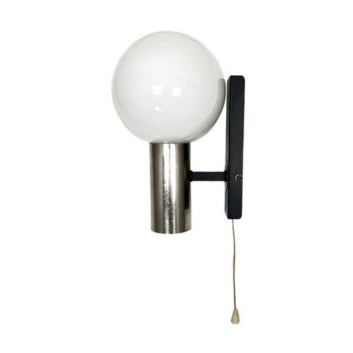 AKA Leuchten Wall Lamp, 1970s, Space Age Chrome Sphere, Mid-Century Vintage, East German (GDR), E14 Wall Light – wandlampen