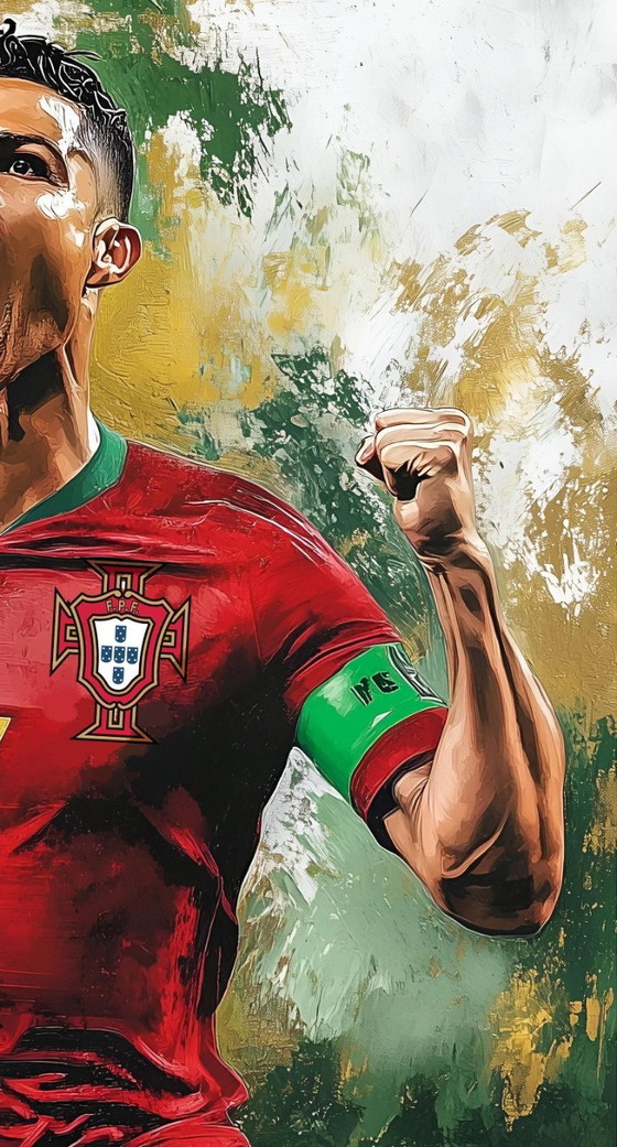 Alberto RICARDO - Cristiano Ronaldo 6 - Lithografie van de kunstenaar – Litho's & Zeefdrukken, Canvas (photo 3 of 15)