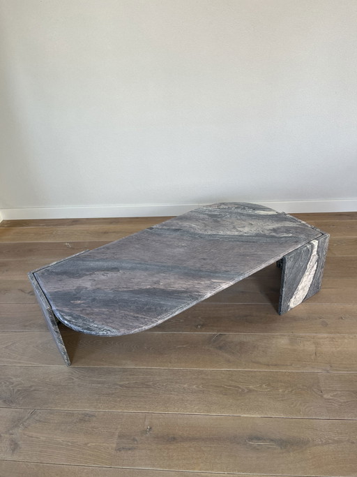 Table basse vintage en marbre
