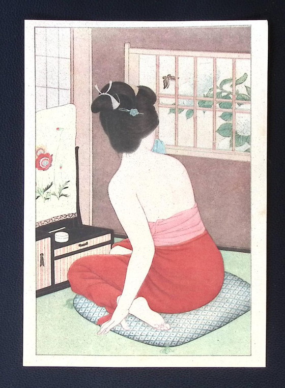 8x Kikō Hakkei - Nude Beauties - Litho's – Lithographs & prints, Paper (photo 6 of 12)