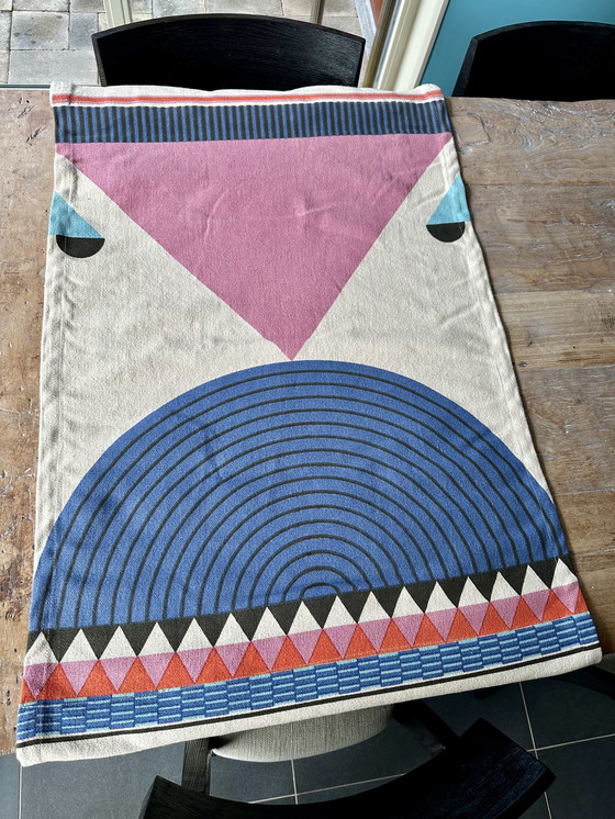 Image 1 of Designer design XL wall tapestry wall deco in pastel colors