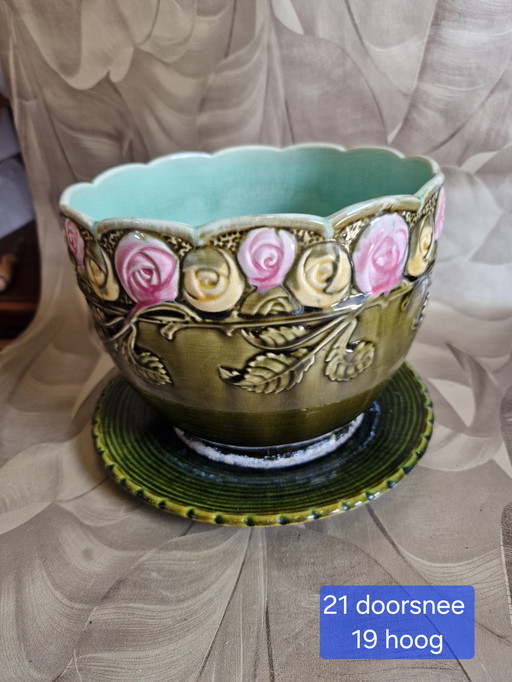 Set Antique jardiniere