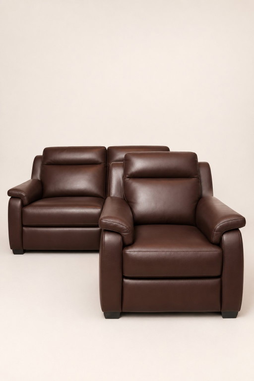 Sofá reclinable eléctrico de 2 plazas Taurus + sillón – zithoek