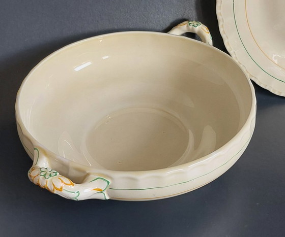 Image 1 of Engelse art-deco terrine met deksel