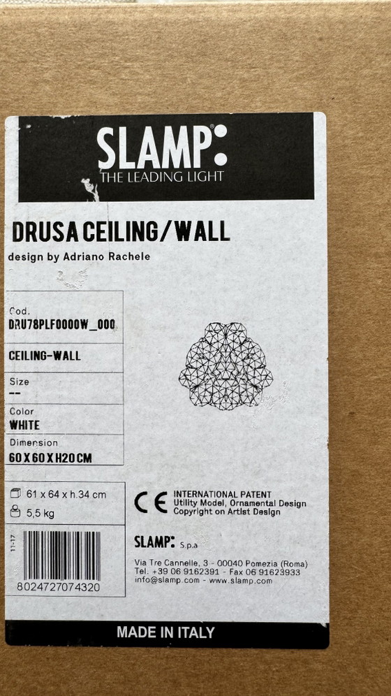 Slamp Drusa Wand/ Plafondlamp – Plafondlampen, Plastic (photo 3 of 5)