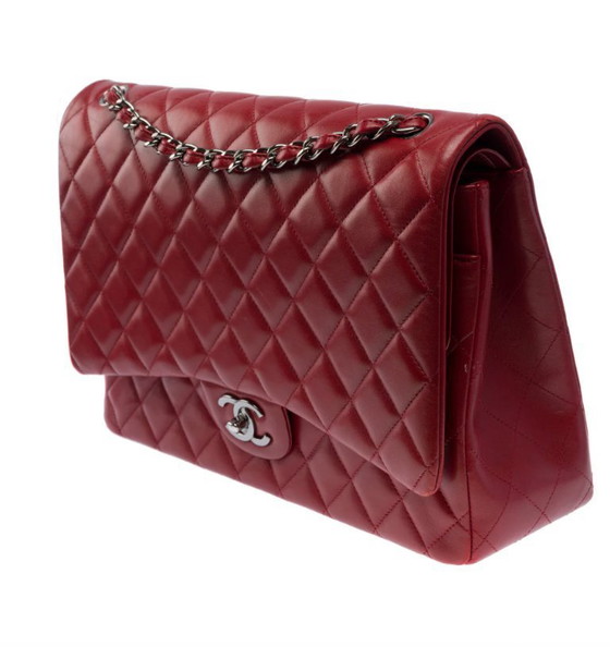 Image 1 of Sac CHANEL Timeless/Classique en Cuir Rouge - 103495
