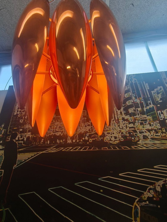 Image 1 of Fog and Morup, plafonnier en cuivre, modèle Kastor. Conception par Jo Hammerborg, Danemark