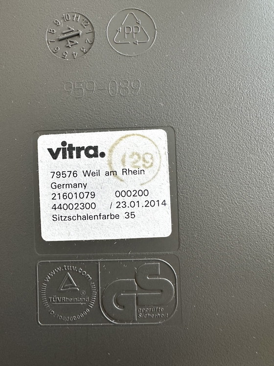 Image 1 of ORIGINAL! 4x Vitra Eames Plastic Chairs